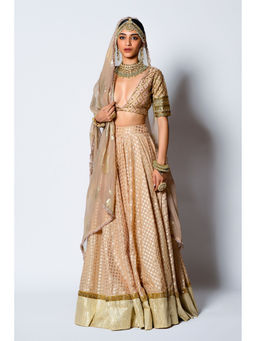 RISHI & VIBHUTI - Malang Blouse with Skirt & Dupatta (Set of 3)