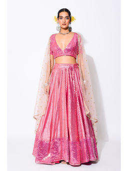 RISHI & VIBHUTI - Ariel Blouse with Skirt & Dupatta (Set of 3)