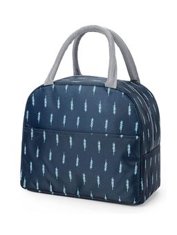 House of Quirk - Insulated Organizer Storage Reusable Lunch Bag - Blue