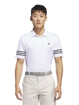 adidas - White Stripes Regular Fit Polo T-Shirt