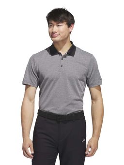 adidas - Black Self Design Regular Fit Polo T-Shirt
