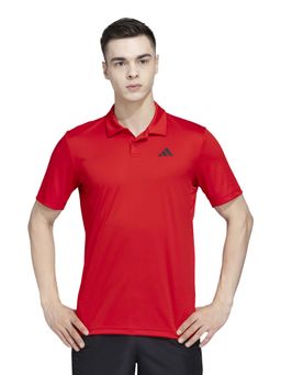 adidas - Red Solid Regular Fit Polo T-Shirt