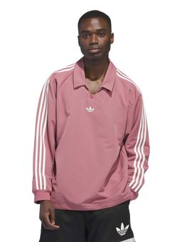 adidas Originals - Pink Solid Regular Fit Polo T-Shirt