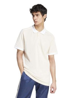 adidas Originals - White Solid Regular Fit Polo T-Shirt