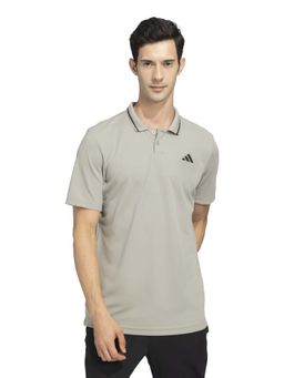 adidas - Green Solid Regular Fit Polo T-Shirt