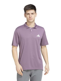 adidas - Purple Solid Regular Fit Polo T-Shirt