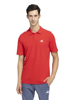 adidas Originals - Red Solid Regular Fit Polo T-Shirt