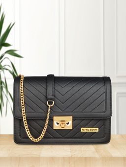 FLYING BERRY - Womens Black Sling Bag