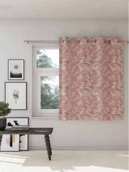 Ddecor Live Beautiful - 1 Piece of 5 FT Window Ready Made Curtain, Pink