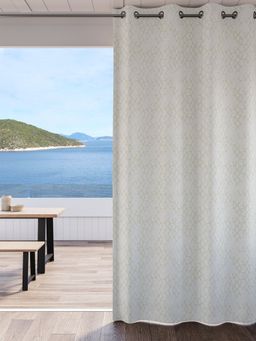 Ddecor Live Beautiful - 1 Piece of 7FT Door Room Darkening Curtain, White