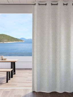 Ddecor Live Beautiful - 1 Piece of 9FT Long Door Room Darkening Curtain, White