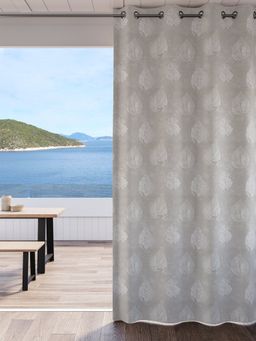 Ddecor Live Beautiful - 7 Feet Ready Made Curtain Grey