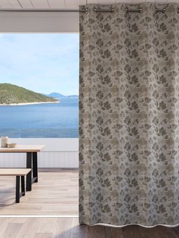 Ddecor Live Beautiful - 7 Feet Ready Made Curtain Brown