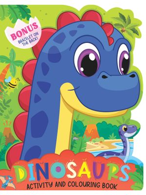 Dreamland Publications Dinosaur Neon Colour and Sticker Dots Book Over 500 Stickers
