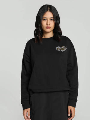 Buy Puma Essentials CLASS ACT Crew Womens Black Sweatshirt Online