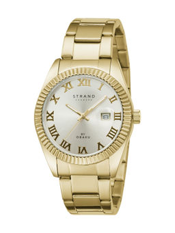 Strand by Obaku - Delmore Cider Gold Dial Quartz Watch For Men (S721GDGGSG)