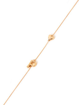Accessorize London - Women Heart Initial Gold (P) Pendant Necklace