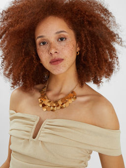 Accessorize London - Women Gold Layered Disc Necklace