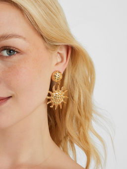 Accessorize London - Women Statement Sun Drop Earrings