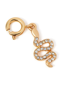 Accessorize London - Women Diamante Snake Charm Pendant