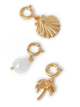 Accessorize London - Women Tropical Charms Pendant Pack Of 3