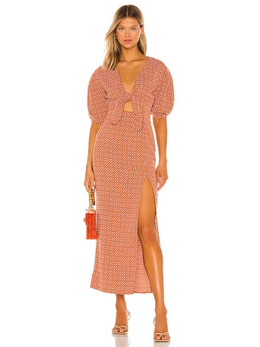 sofia richie midi dress Solid and Striped x Sofia Richie Grainge The Calais Hersh Midi Dress