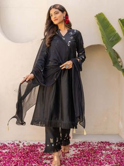 Bud & Tulip - Kaali Black Kurta 1Pant Dupatta (Set of 3)