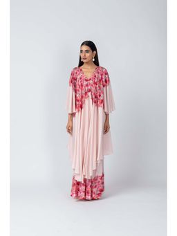 LABEL NAARITI - Gul Pink Kurta, Palazzo (Set of 2)