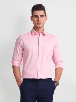 Arrow - Pink Dobby Slim Fit Shirt