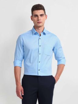 Arrow - Blue Manhattan Slim Fit Dobby Shirt