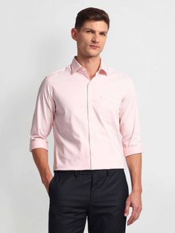 Arrow - Pink Manhattan Slim Cotton Shirt
