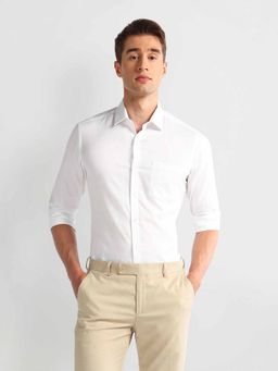 Arrow - White Cutaway Collar Slim Fit Shirt