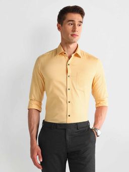 Arrow - Yellow Cutaway Collar Slim Fit Shirt