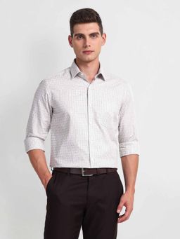 Arrow - Pink Slim Fit Checks Shirt