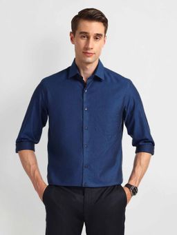 Arrow - Blue Manhattan Slim Fit Cotton Shirt