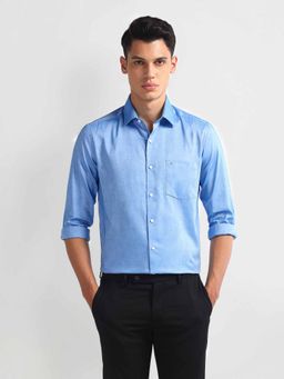 Arrow - Blue Manhattan Slim Cotton Shirt