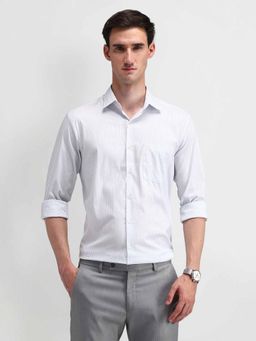 Arrow - White Men Stripe Shirt