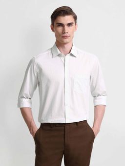 Arrow - Beige Printed Pattern Cotton Shirt