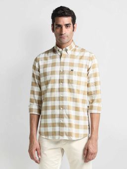 Arrow Sports - Brown Buffalo Checks Cotton Shirt