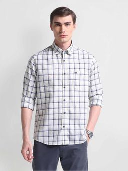 Arrow Sports - White Slim Oxford Shirt