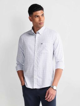 Arrow Sports - Purple Button-Down Collar Slim Fit Shirt