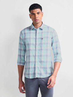 Arrow Sports - Blue Manhattan Slim Fit Twill Shirt