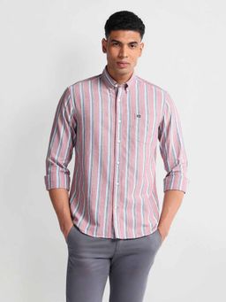 Arrow Sports - Red Button-Down Collar Slim Fit Shirt