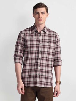Arrow Sports - Pink Tartan Check Oxford Shirt