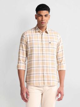 Arrow Sports - Yellow Slim Fit Oxford Shirt
