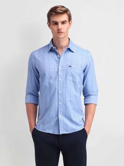Arrow Sports - Blue Men Striped Shirt