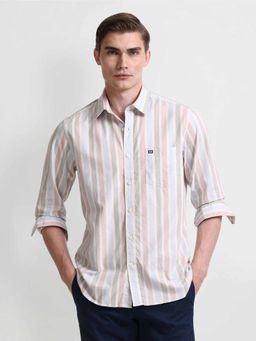 Arrow Sports - Multi-Color Vertical Stripes Cotton Shirt