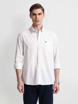 Arrow Sports - White Long Sleeve Regular Shirt