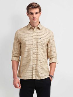 Arrow Sports - Yellow Geometric Men Shirt