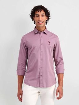 U.S. Polo Assn. Denim Co. - Pink Slim Fit Cotton Twill Shirt